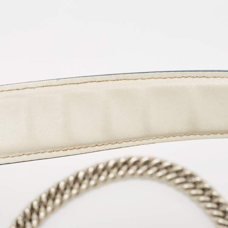 Pre Owned Fendi Off White Scalloped Leather Medium Kan I Shoulder Bag