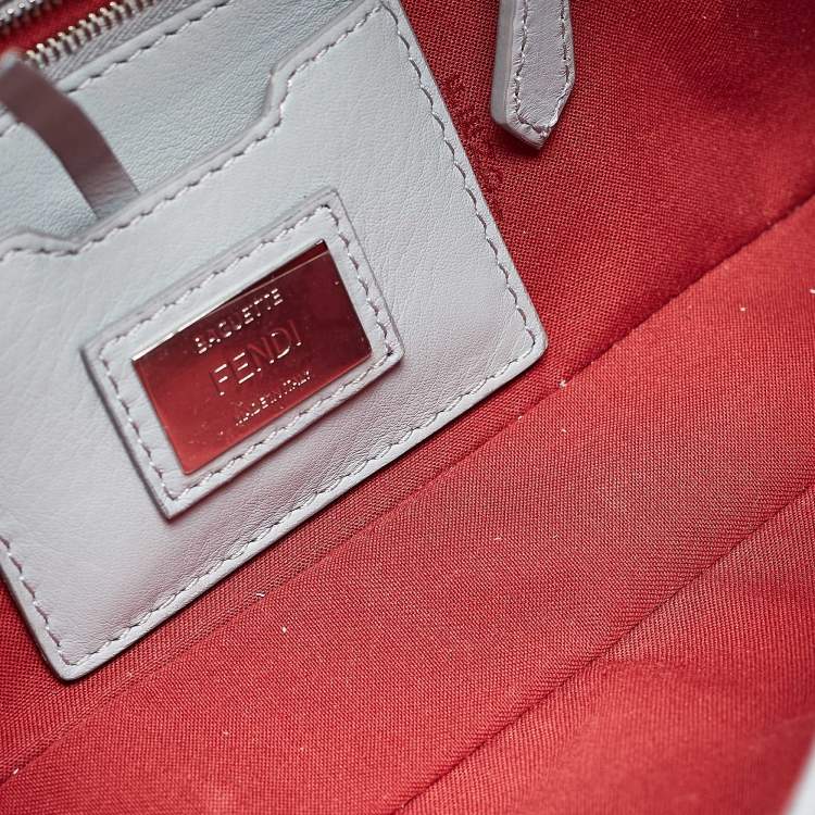 Pre Owned Fendi Multicolor Leather Flowerland Baguette Bag