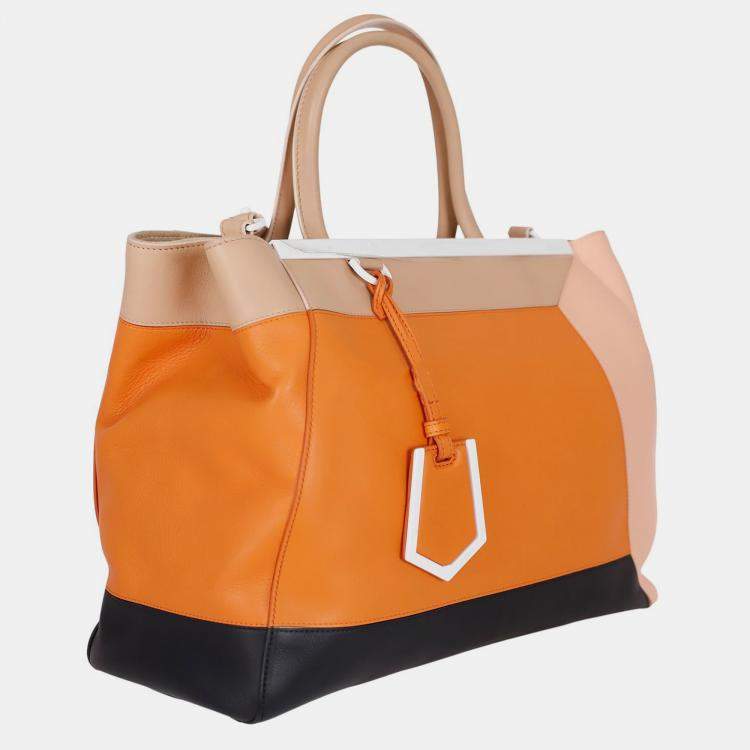 Pre Owned Fendi Medium Geometric 2Jours Bag