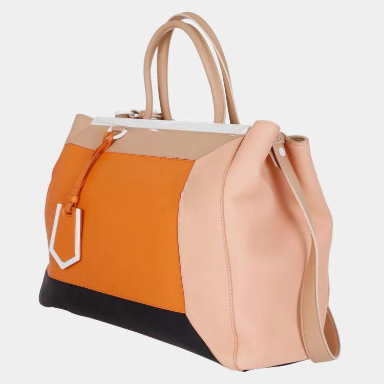 Pre Owned Fendi Medium Geometric 2Jours Bag