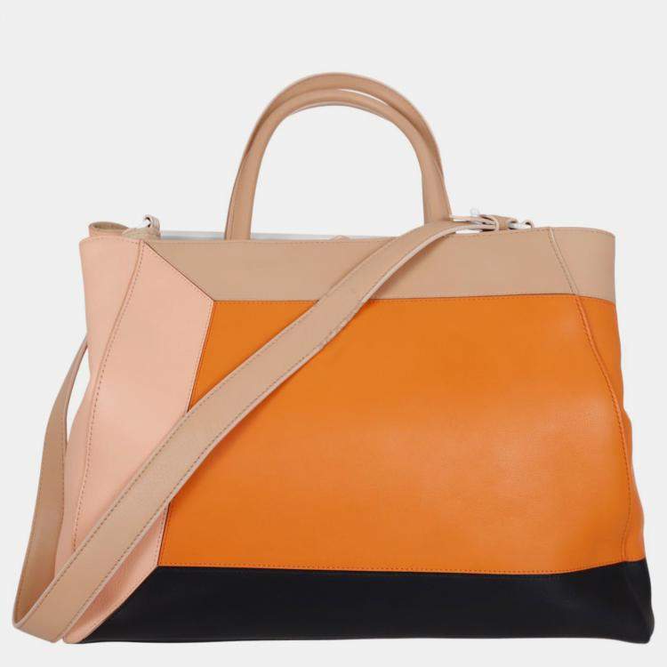 Pre Owned Fendi Medium Geometric 2Jours Bag