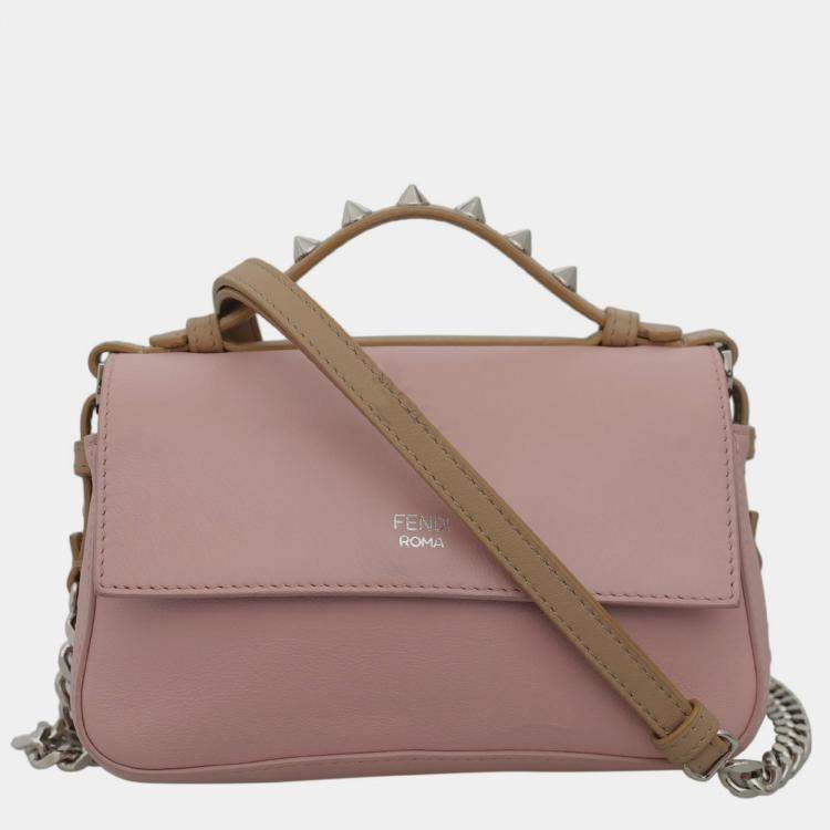 Pre Owned Fendi Hypnoteyes Double Micro Baguette Crossbody Bag