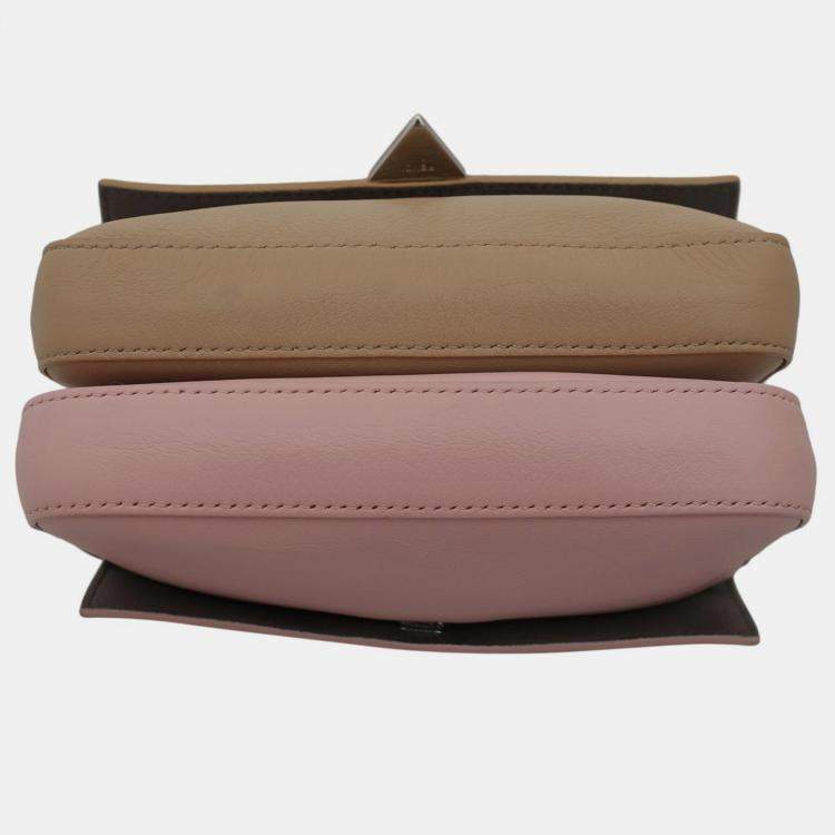Pre Owned Fendi Hypnoteyes Double Micro Baguette Crossbody Bag