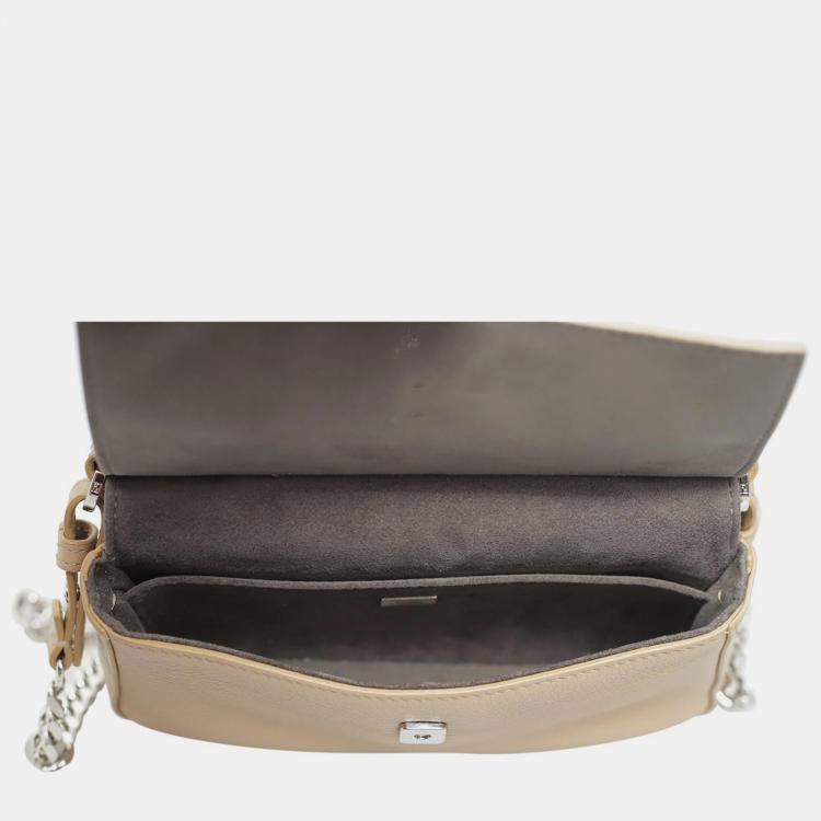 Pre Owned Fendi Hypnoteyes Double Micro Baguette Crossbody Bag