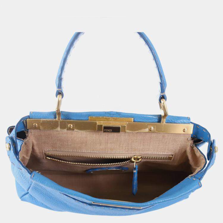 Pre Owned Fendi Selleria Peekaboo Bag