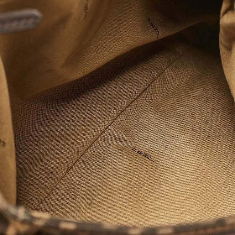 Pre Owned Fendi Tobacco Zucca Canvas and Leather Chef Tote