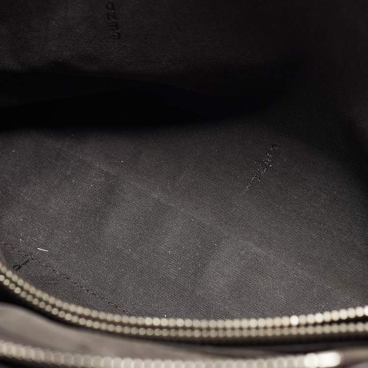 Pre Owned Fendi Green/Light Yellow Leather and Watersnake Small By The Way Bag