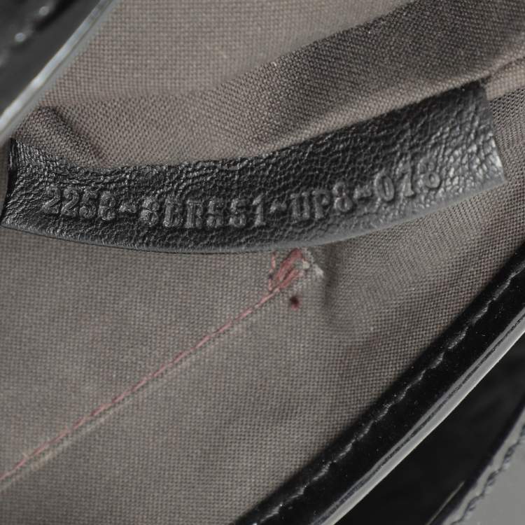 Pre Owned Fendi Black Textured Leather B Bis Shoulder Bag