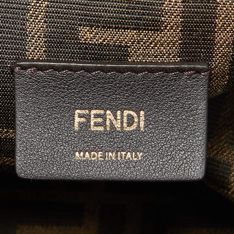 Pre Owned Fendi Beige Shearling Fur Fendi First Midi Shoulder Bag