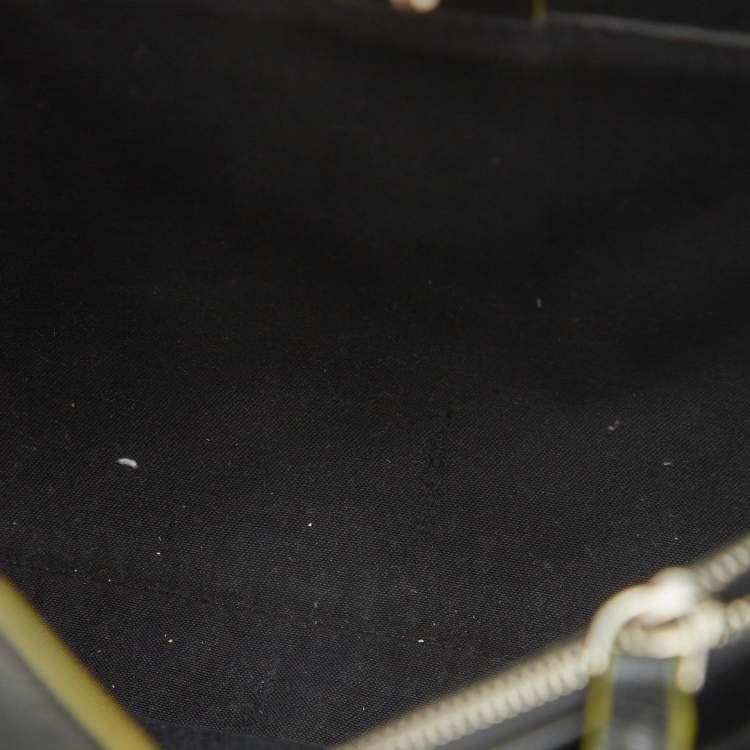 مملوكة مسبقًا Fendi Black/Green Leather Petite Sac 2jours Tote