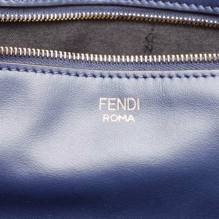 Pre Owned Fendi Brown Zucca Coated Canvas Large Mania Shopper Tote