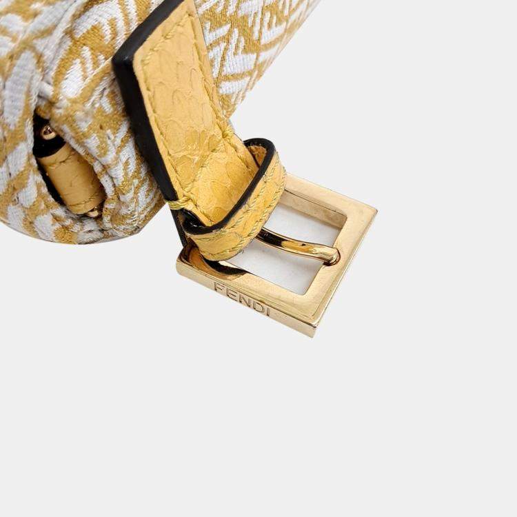 Pre Owned Fendi canvas baguette bag