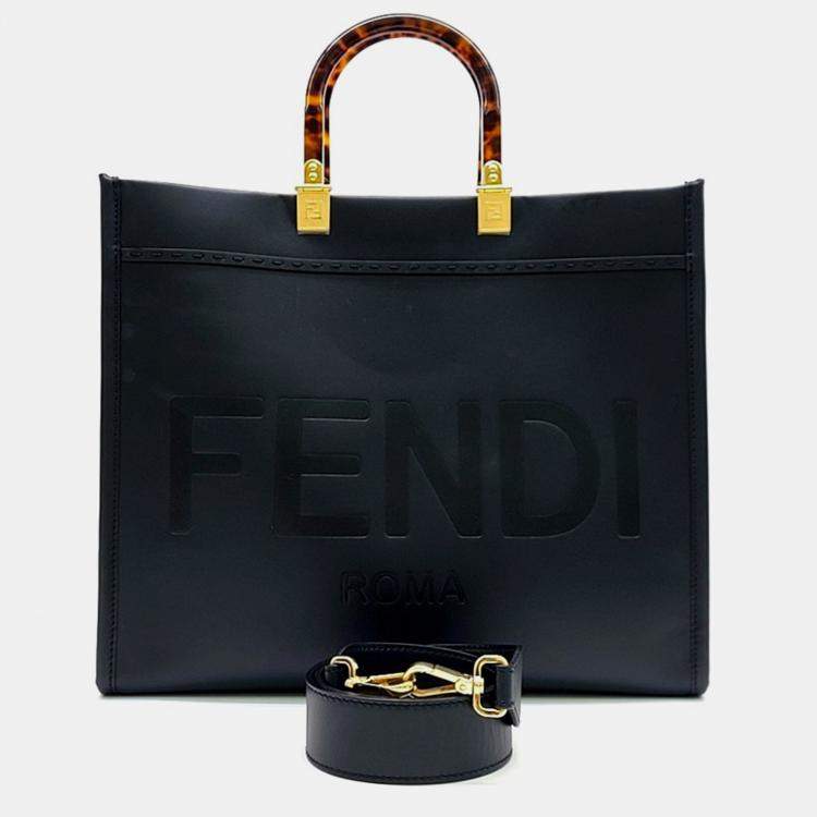 Pre Owned Fendi Sunshine Tote and Shoulder Bag