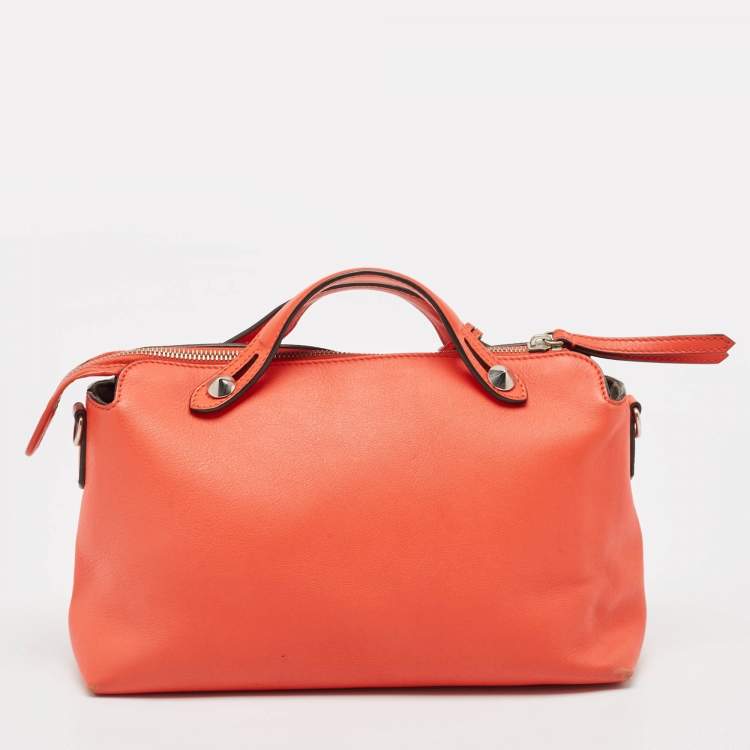 مملوكة مسبقًا Fendi Red Leather Small By The Way Boston Bag