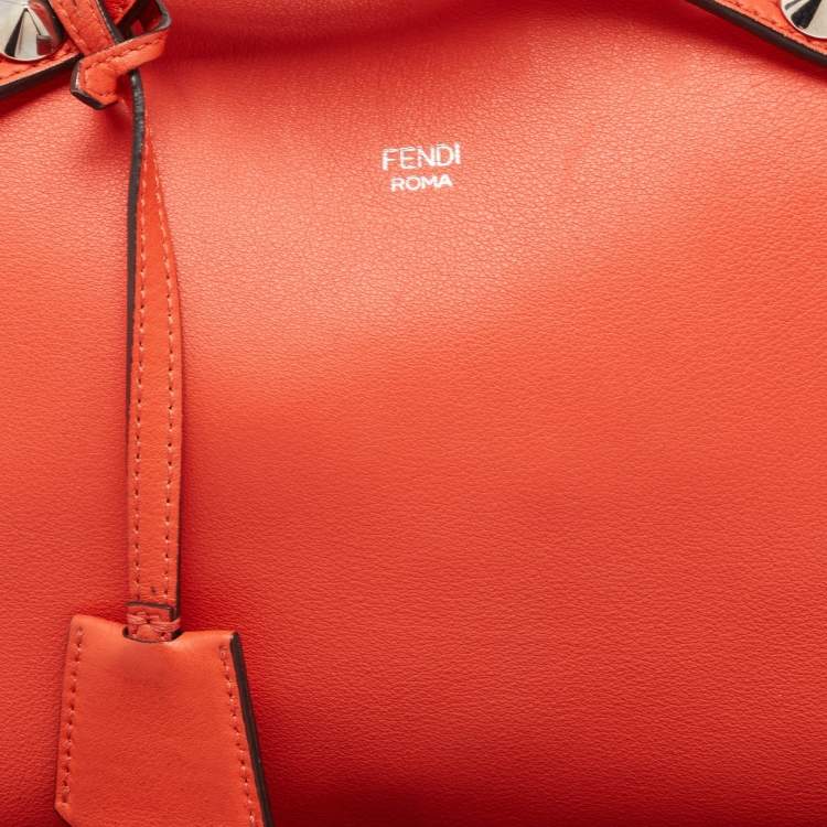 مملوكة مسبقًا Fendi Red Leather Small By The Way Boston Bag