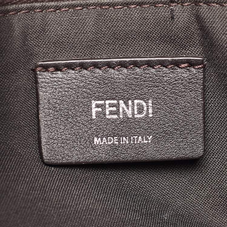 Pre Owned Fendi Burgundy Snakeskin and Leather Medium By The Way Shoulder Bag