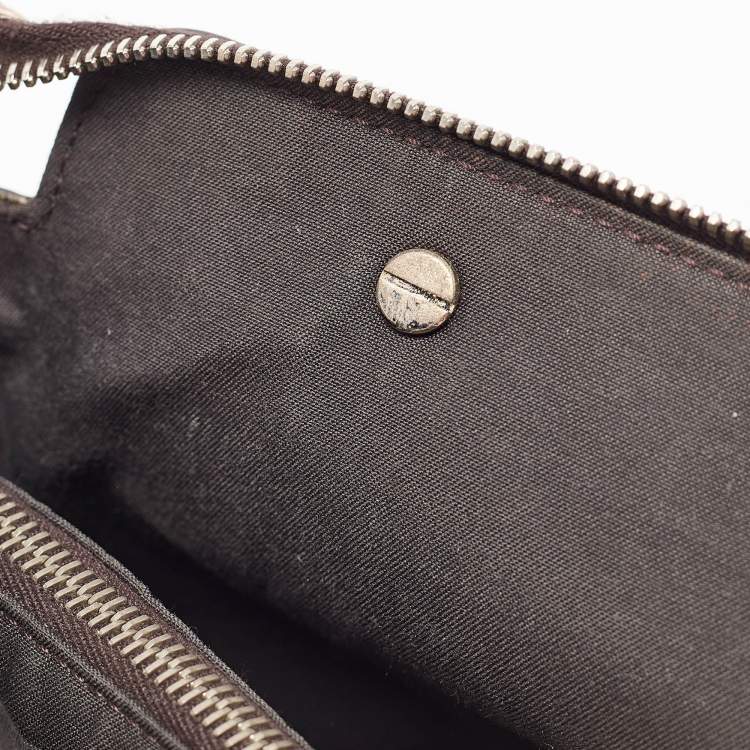 Pre Owned Fendi Burgundy Snakeskin and Leather Medium By The Way Shoulder Bag