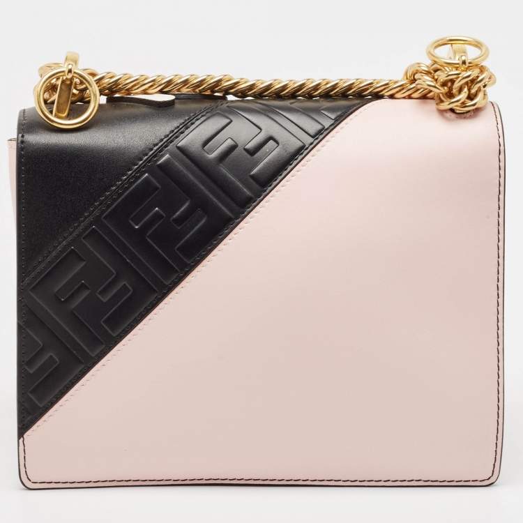 Pre Owned Fendi Multicolor Leather Small Liberty Mix Kan I Chain Shoulder Bag