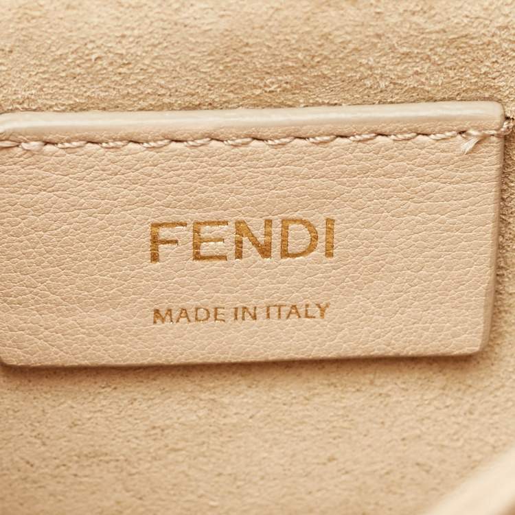 Pre Owned Fendi Multicolor Leather Small Liberty Mix Kan I Chain Shoulder Bag