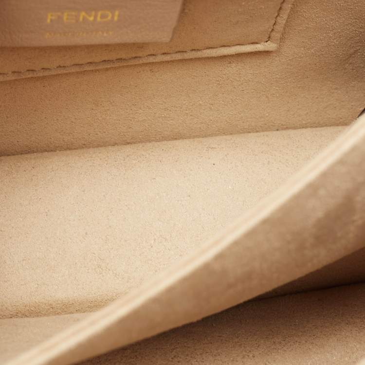 Pre Owned Fendi Multicolor Leather Small Liberty Mix Kan I Chain Shoulder Bag