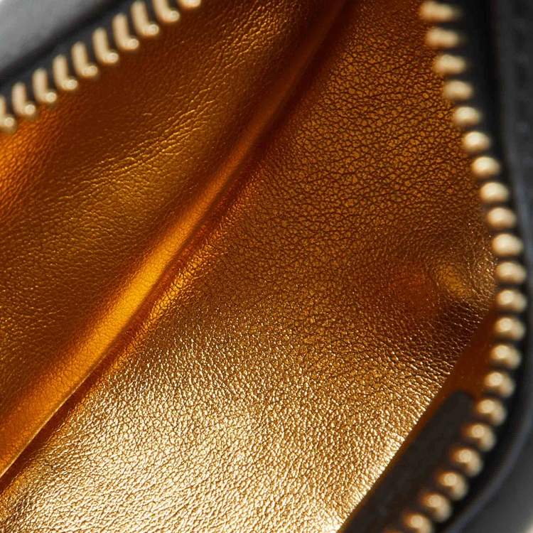 Pre Owned Fendi Black Leather Nano Fendigraphy Hobo