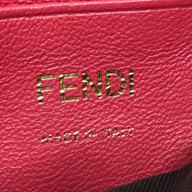 Pre Owned Fendi pink FF Chain bag