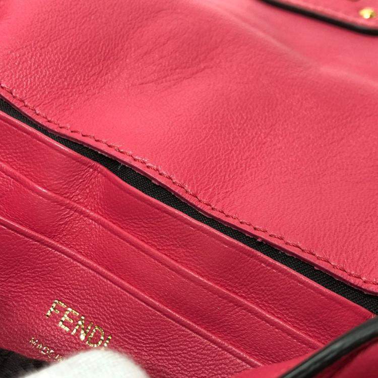 Pre Owned Fendi pink FF Chain bag