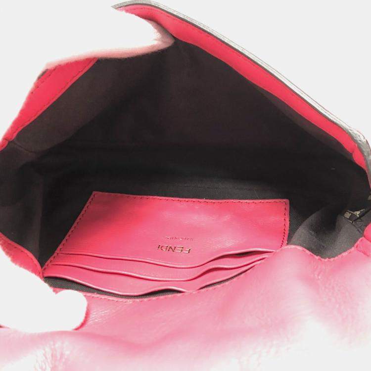Pre Owned Fendi pink FF Chain bag
