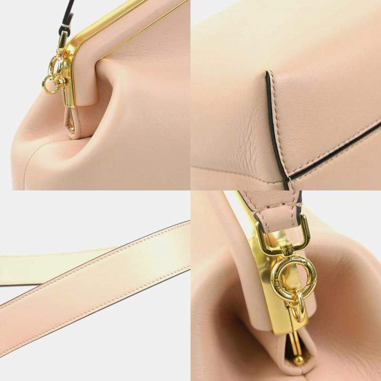 Pre Owned Fendi Leather Pink First Medium Shoulder Bag