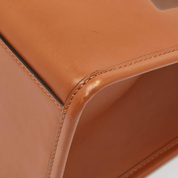 Pre Owned Fendi Brown Leather Medium Sunshine Tote