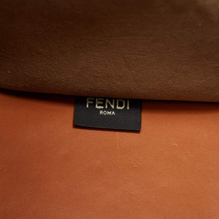 Pre Owned Fendi Brown Leather Medium Sunshine Tote