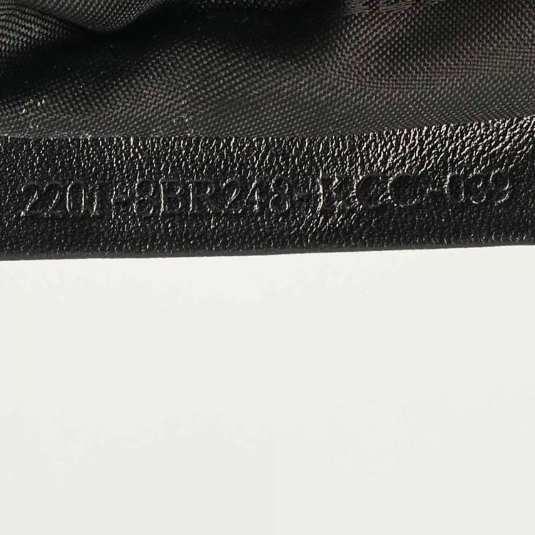 Pre Owned Fendi Black Canvas and Leather Small Oyster Hobo