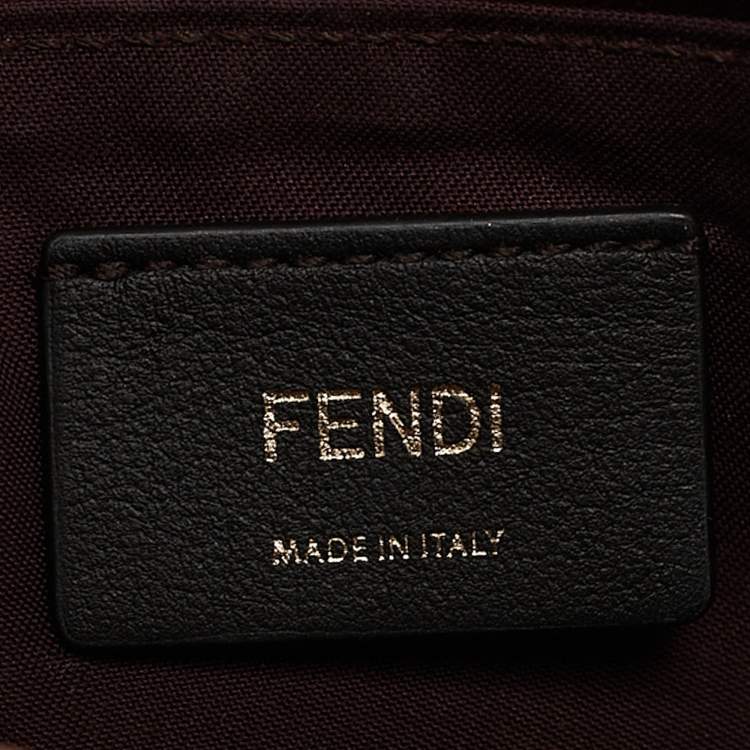 Pre Owned Fendi Burgundy Leather F is Fendi Wallet On Chain