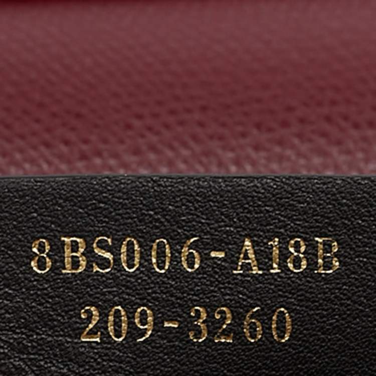 Pre Owned Fendi Burgundy Leather F is Fendi Wallet On Chain