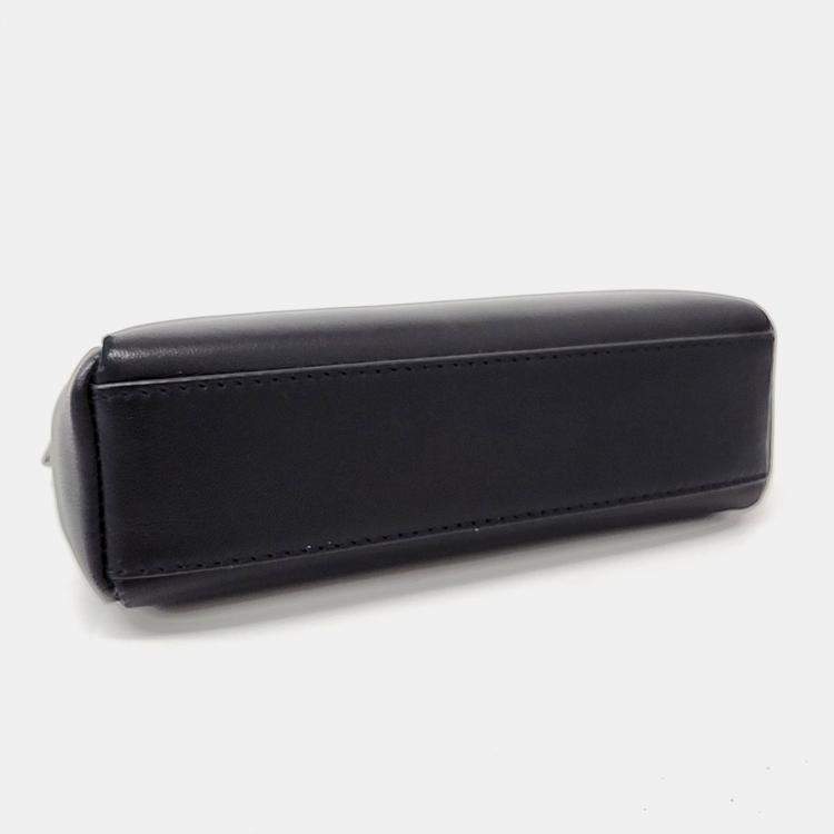 Pre Owned Fendi Black Leather Fendi Micro Peekaboo bag
