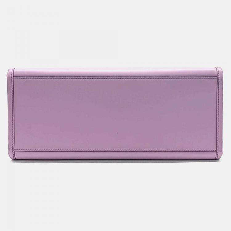 Pre Owned Fendi Purple Leather Fendi Sunshine Tote Bag