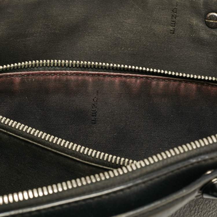 Pre Owned Fendi Black Leather Large By The Way Boston Bag