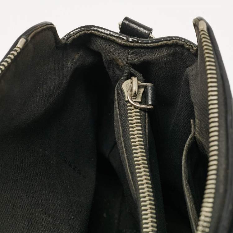 Pre Owned Fendi Black Leather Large By The Way Boston Bag