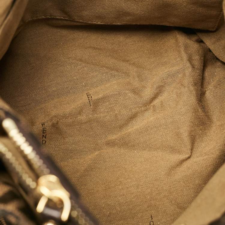 Pre Owned Fendi Tobacco Zucca Canvas and Leather Chef Tote