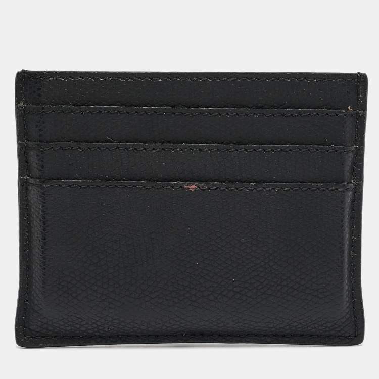 Pre Owned Fendi Black Leather F is Fendi Card Holder