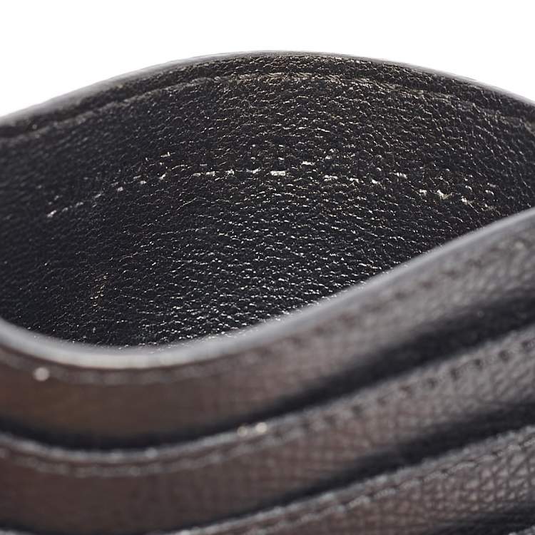 Pre Owned Fendi Black Leather F is Fendi Card Holder