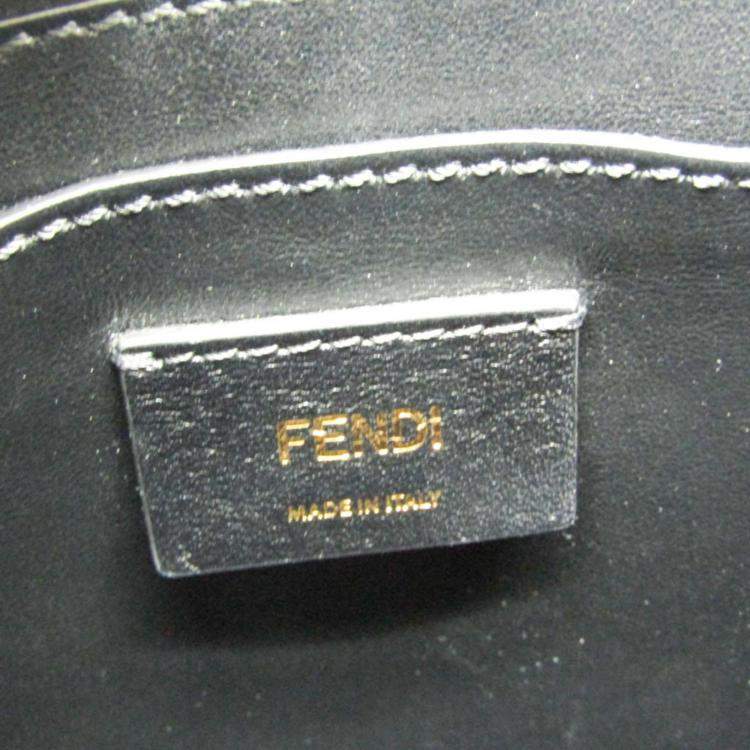 Pre Owned Fendi Yellow Leather Roma Shopping Bag