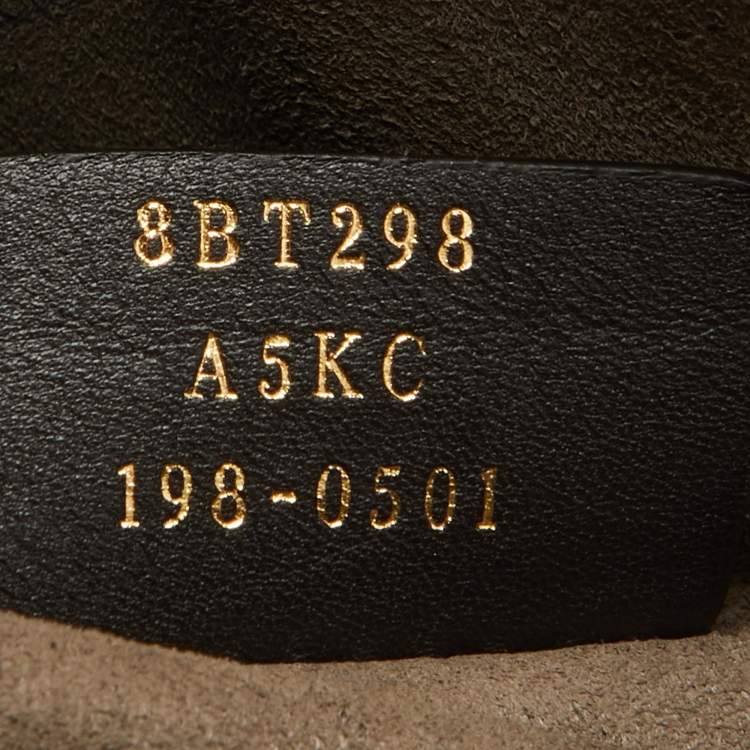 Pre Owned Fendi Tobacco/Black Zucca Coated Canvas and Leather Mon Tresor Grande Bucket Bag