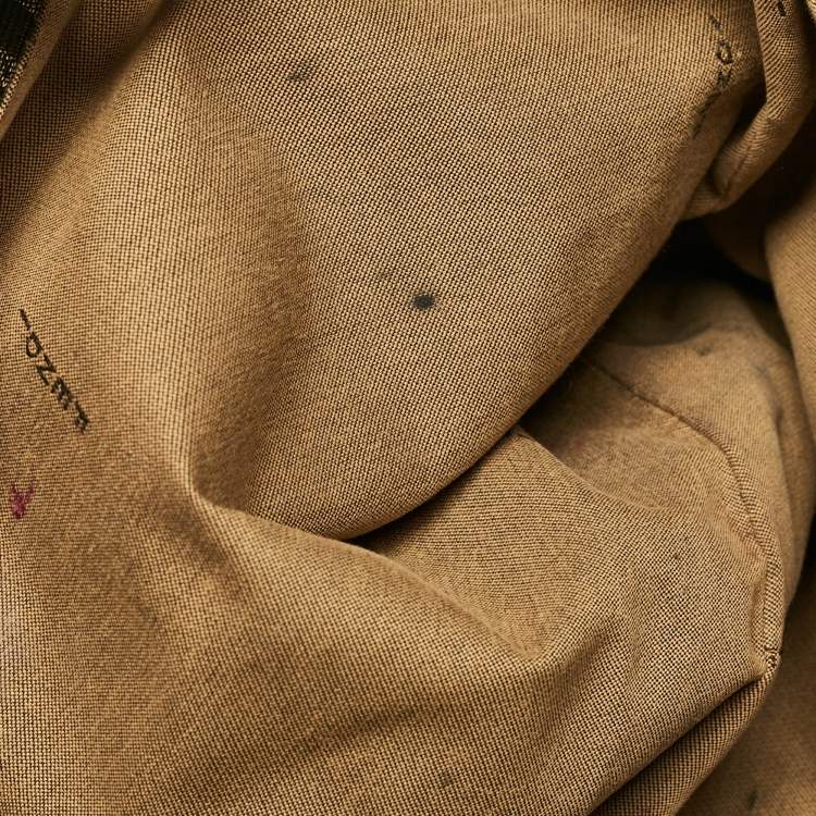 Pre Owned Fendi Brown Zucca Fabric Large Mia Flap Shoulder Bag