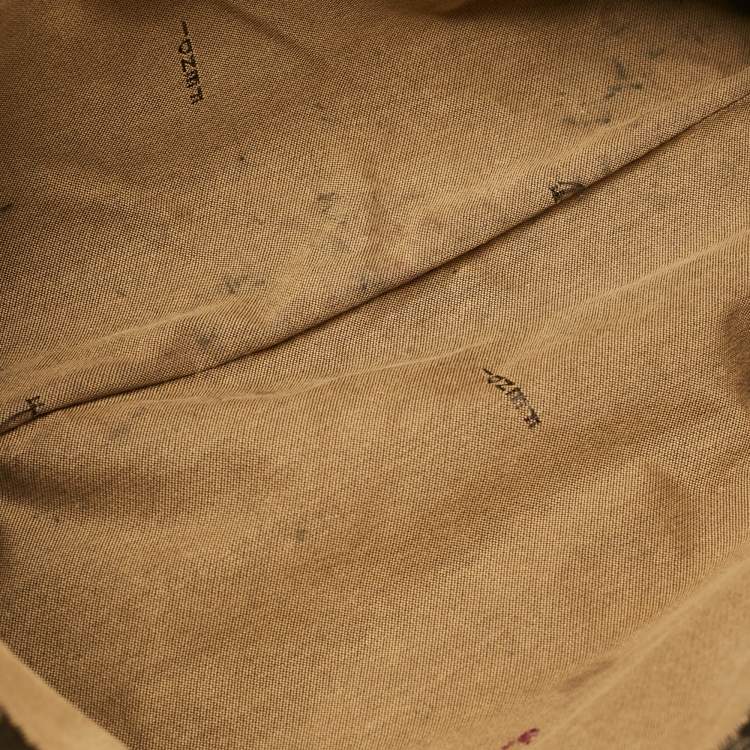 Pre Owned Fendi Brown Zucca Fabric Large Mia Flap Shoulder Bag
