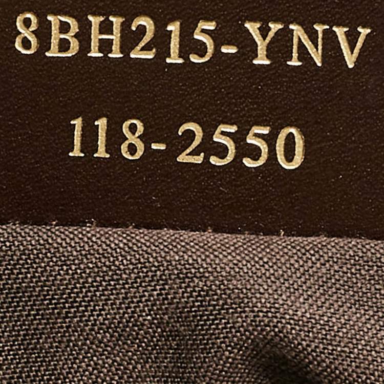 Pre Owned Fendi Dark Brown/Beige Zucchino Canvas Superstar Shopping Tote