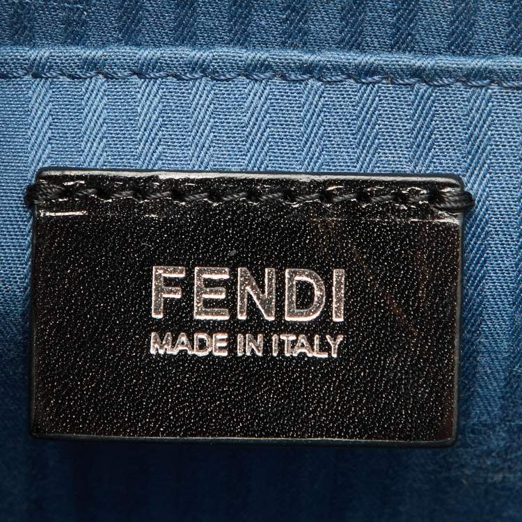 Pre Owned Fendi Multicolor Leather Small Demi Jour Top Handle Bag