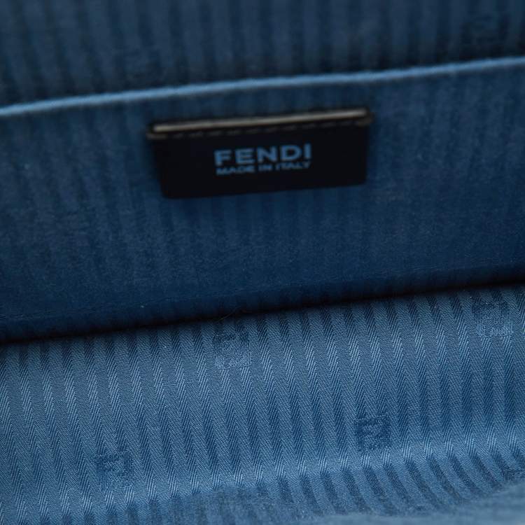 Pre Owned Fendi Multicolor Leather Small Demi Jour Top Handle Bag