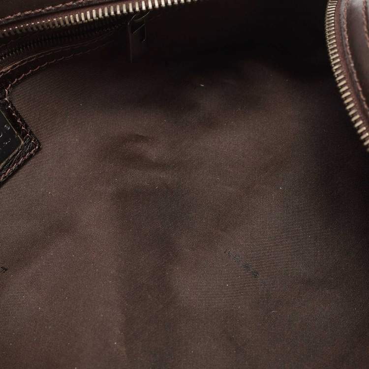 Pre Owned Fendi Tobacco Zucca Canvas and Leather East West Satchel