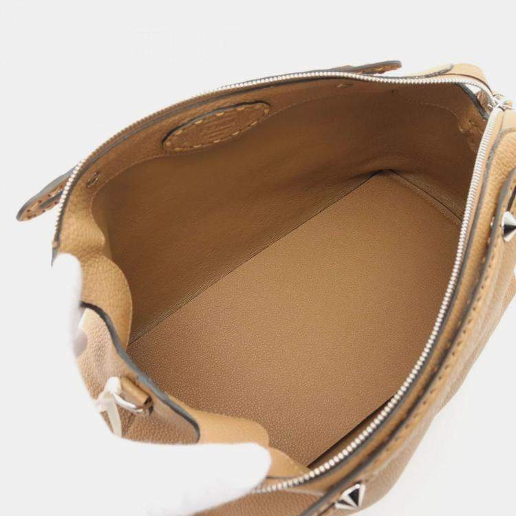 Pre Owned Fendi Brown Leather By The Way Selleria Handbag
